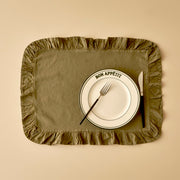 Elegance Cotton Ruffled Edge Placemat