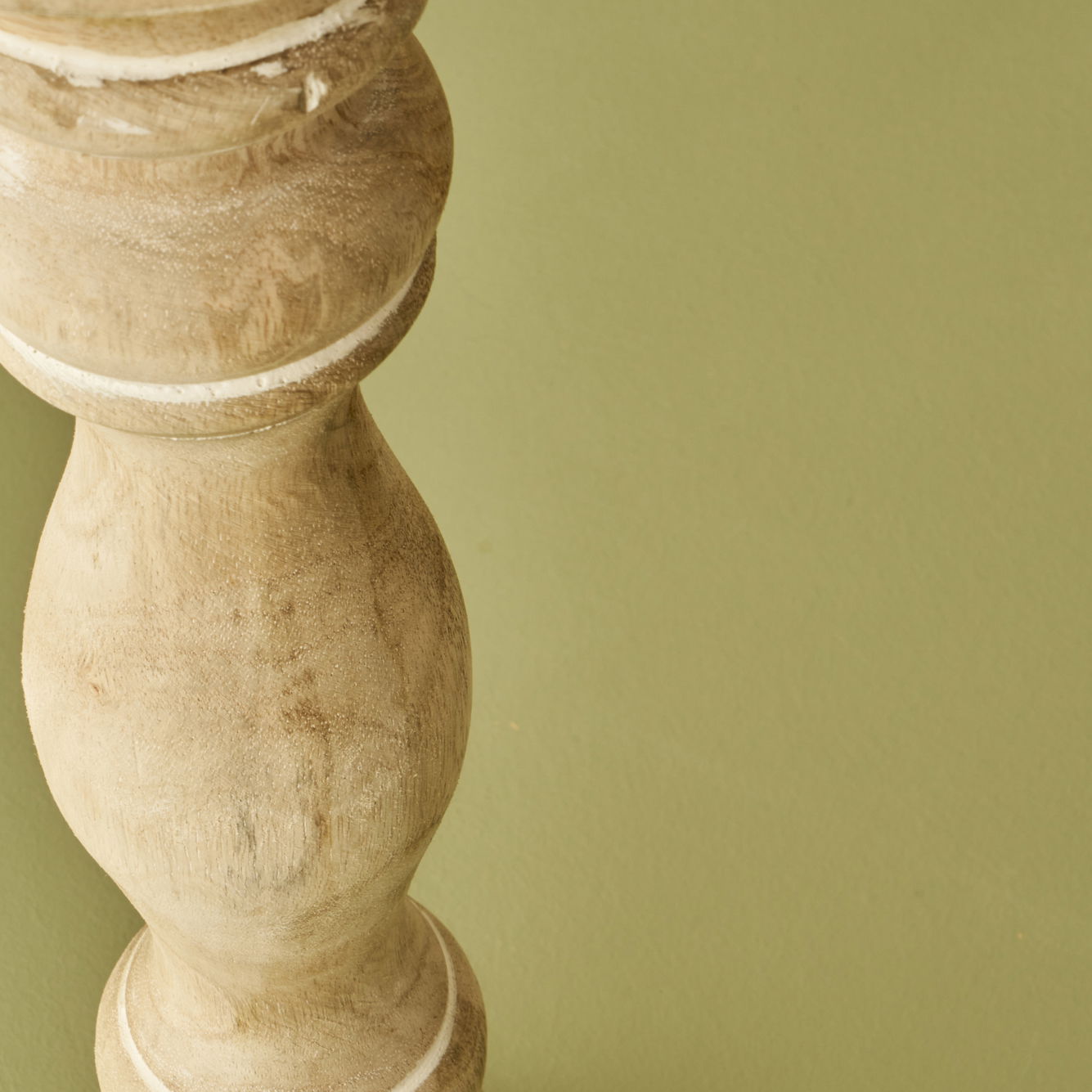Carli Mango Wood Pillar Candle Holder