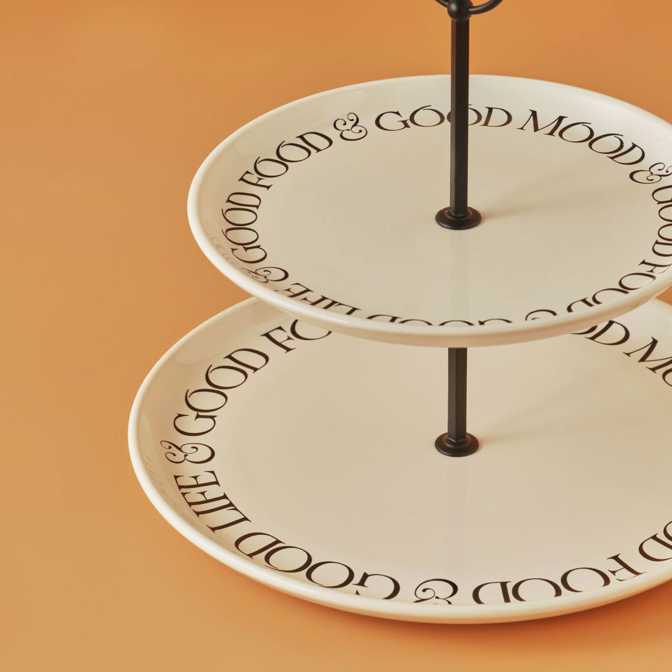 Motto 2-Tier Ceramic Serving Stand
