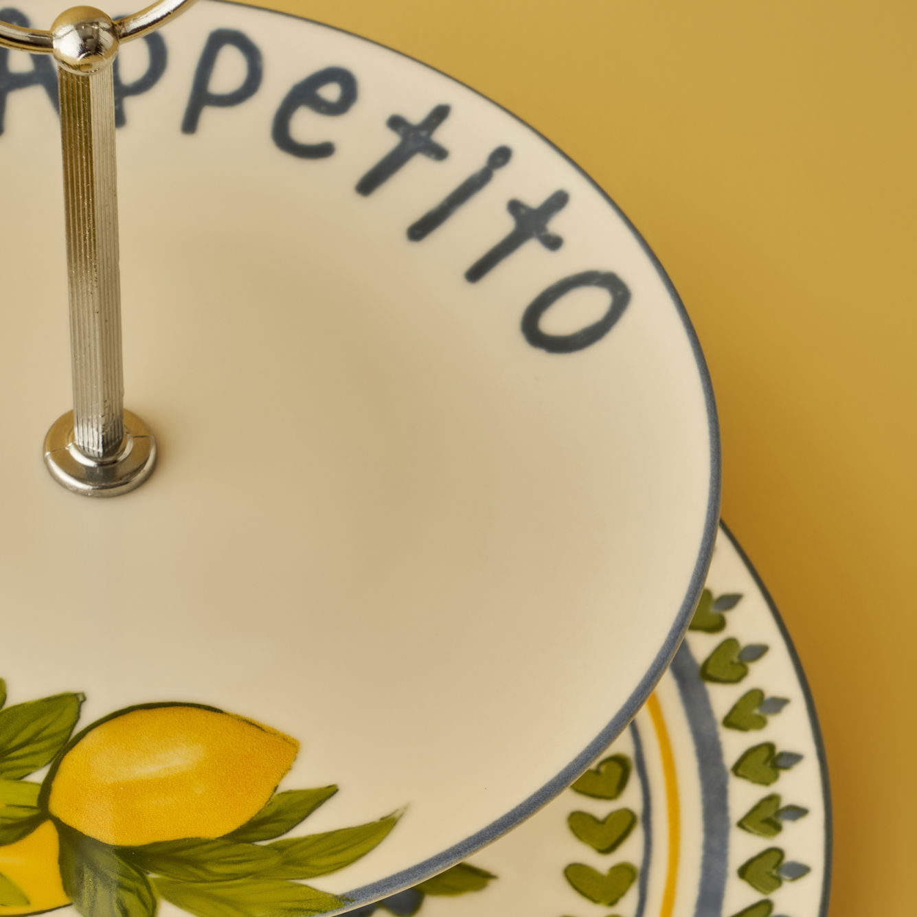 Lemoncello 2-Tier Serving Stand