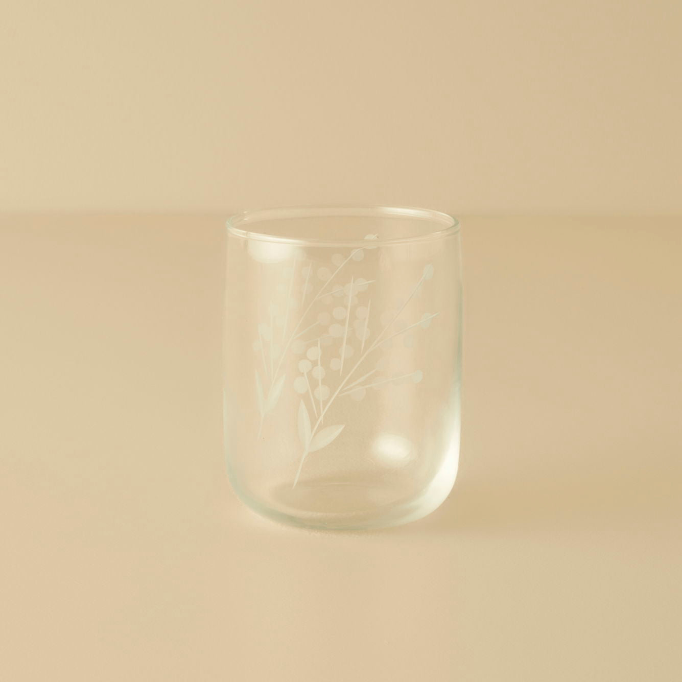 Exclusive Floral Etched Tumbler (Set of 6)