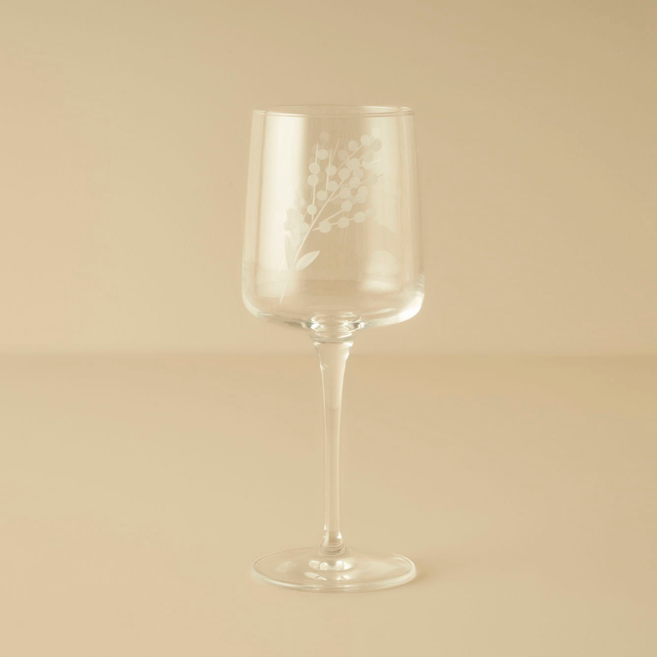 Exclusive Etched Floral Wine Glass (Set of 6)