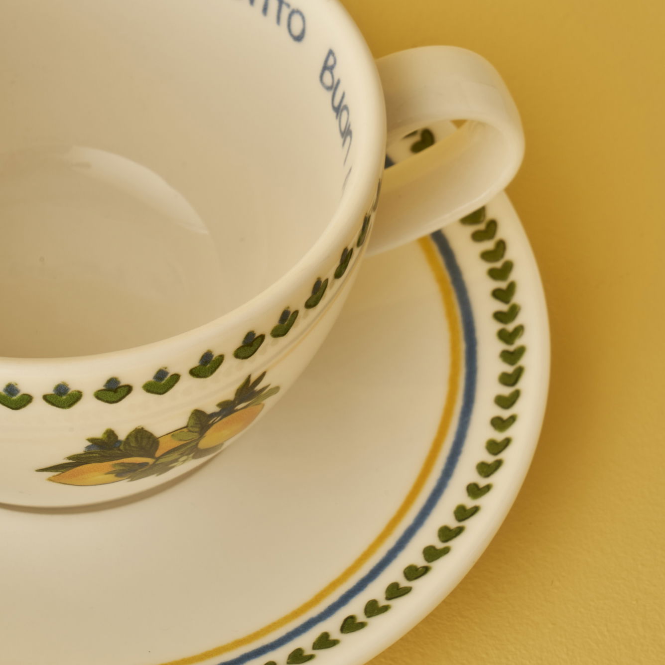 Lemoncello Porcelain Tea Cup (Set of 2)