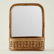 Grin Tabletop Mirror With Basket Base