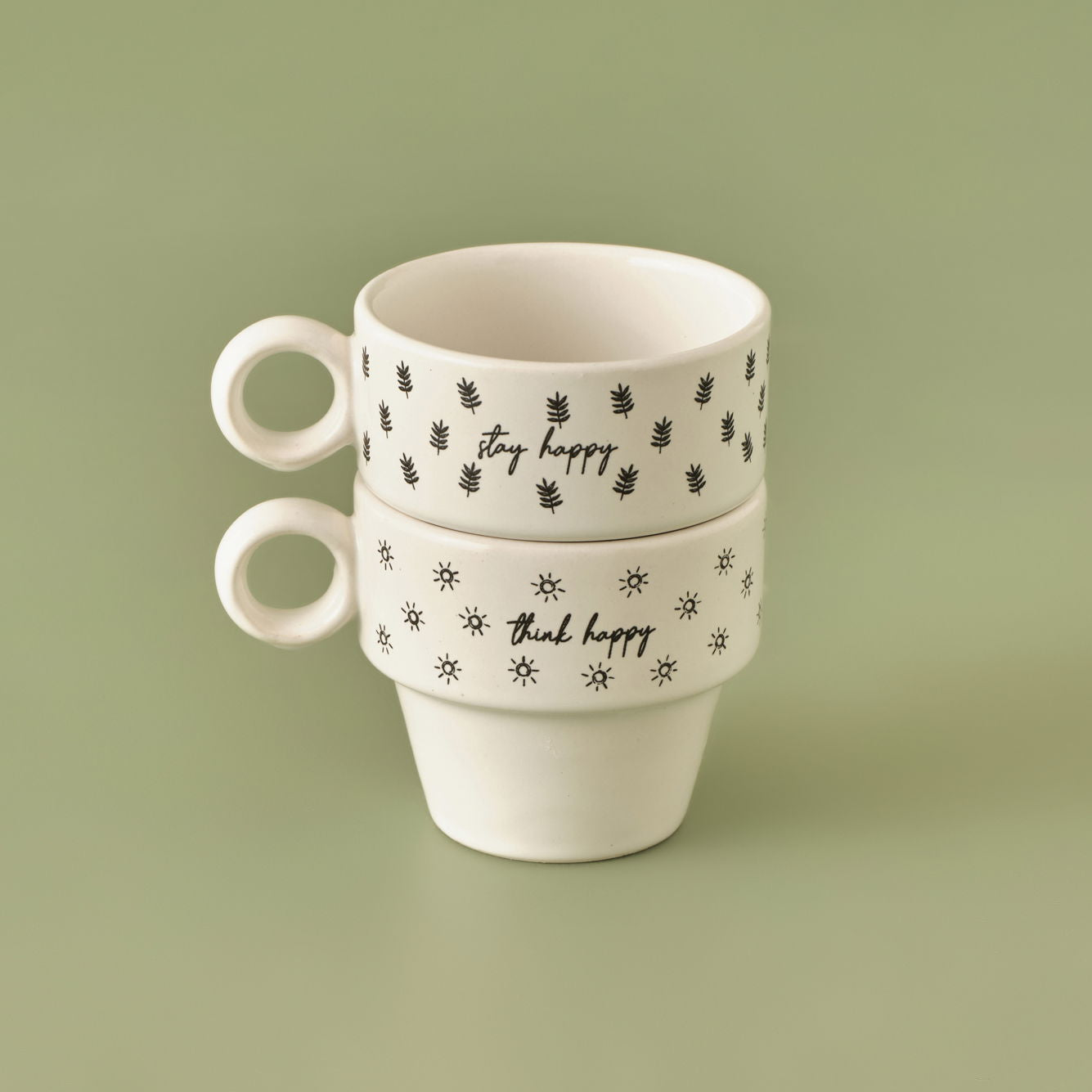Simple Ceramic Espresso Cup (Set of 2)
