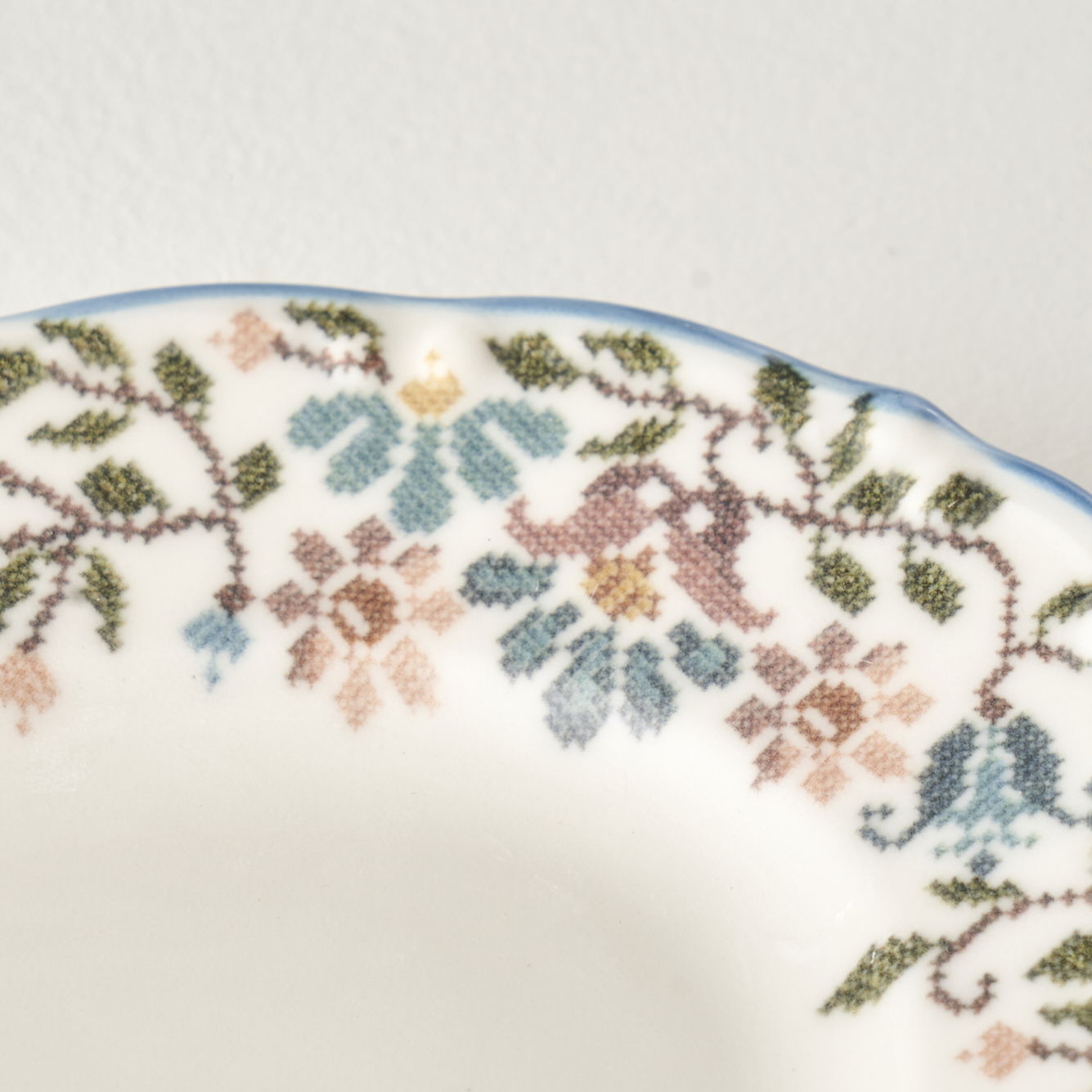 Vintage Porcelain Oval Serving Platter