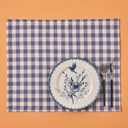 Bleu Blanc Gingham Cotton Placemat