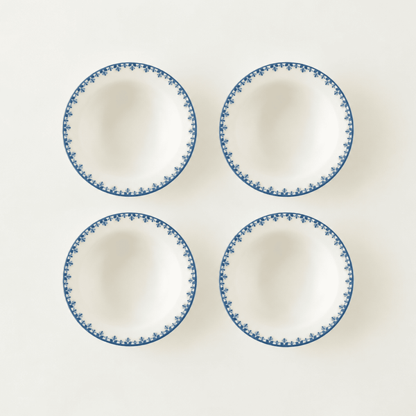 Bleu Blanc Porcelain Soup Bowls (Set of 4)