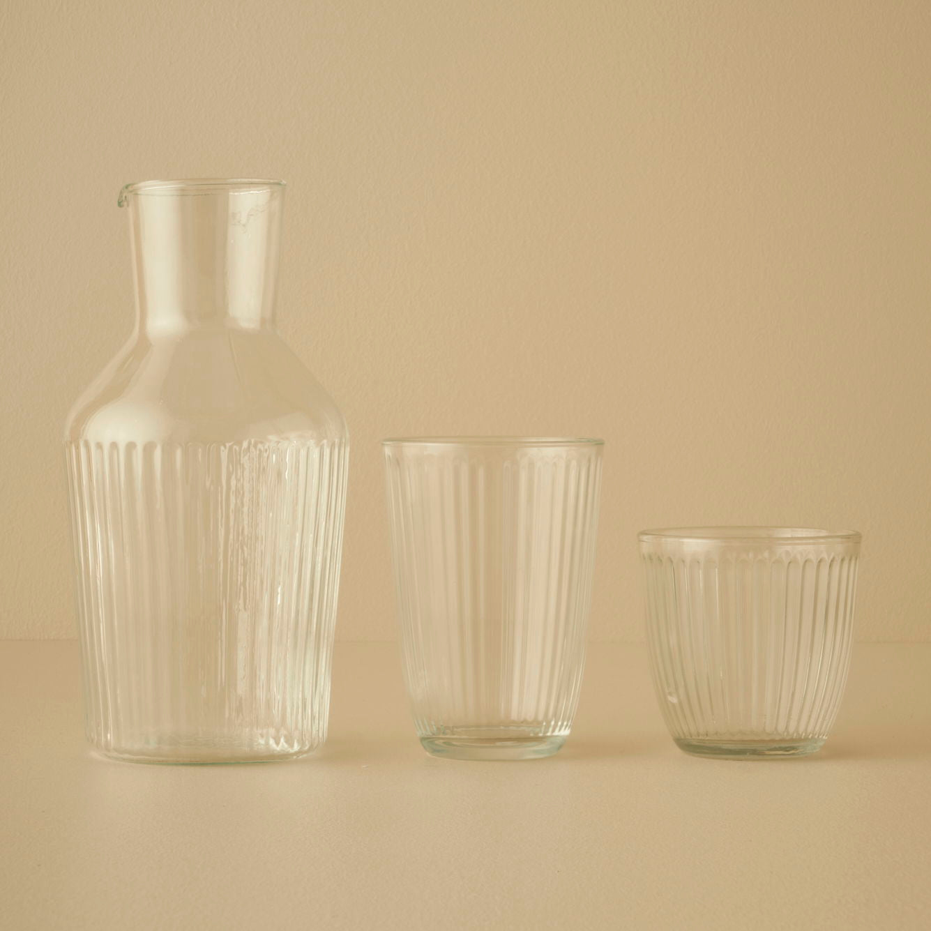 Line Ribbed Highball Glass