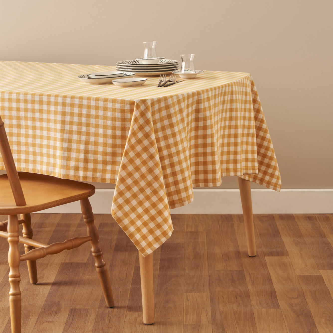Pavia Gingham Cotton Tablecloth