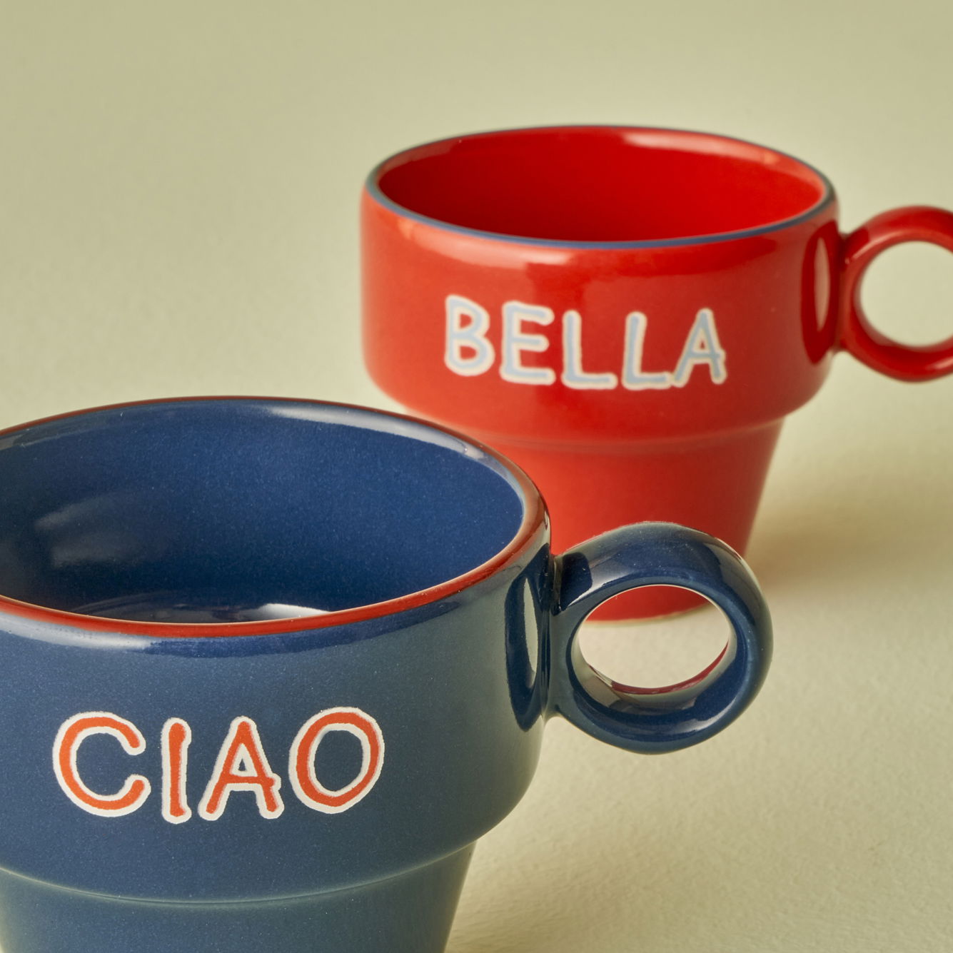 Line Ceramic Espresso Cup (Set of 2)