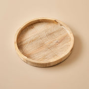 Luna Mango Wood Round Decorative Tray