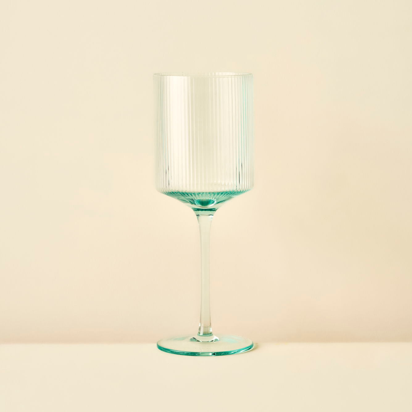Stripe Ribbed Wine Glass