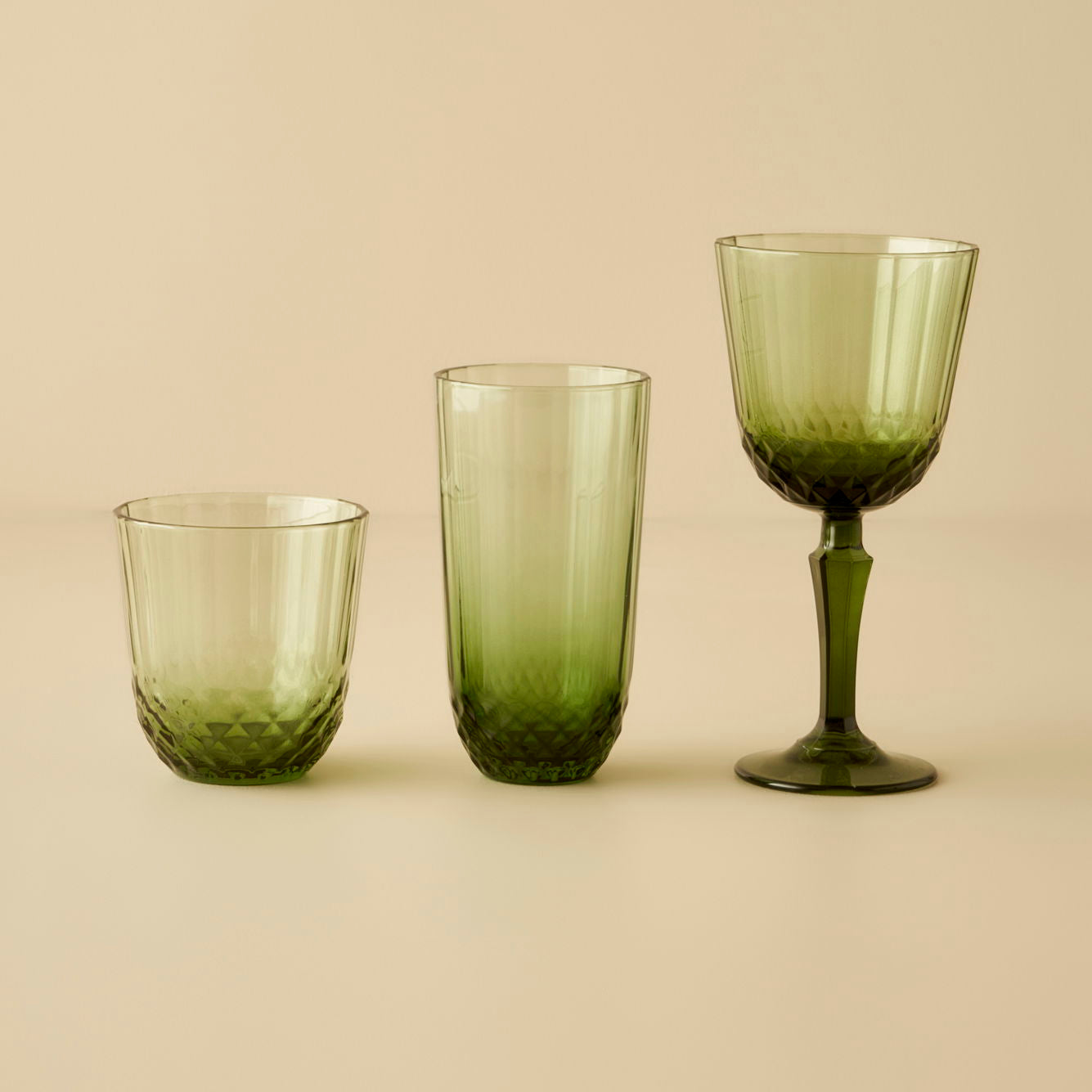 Colore Crystal Cut Highball Glass