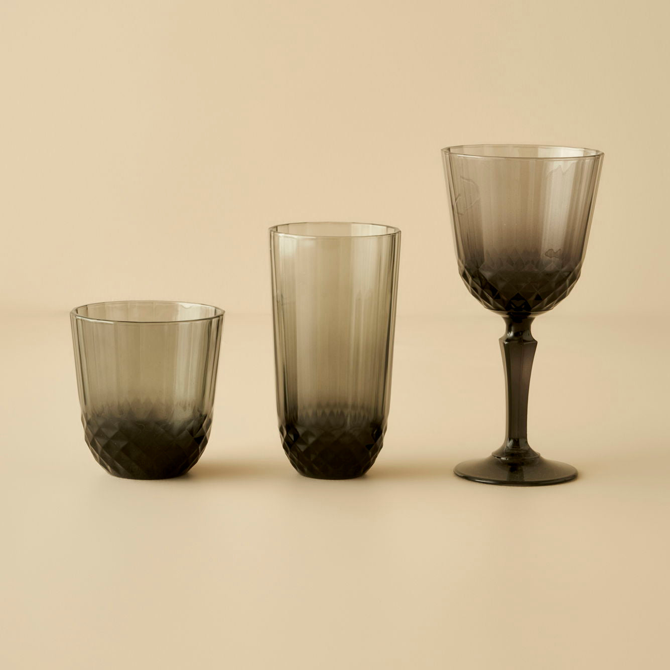 Colore Crystal Cut Highball Glass