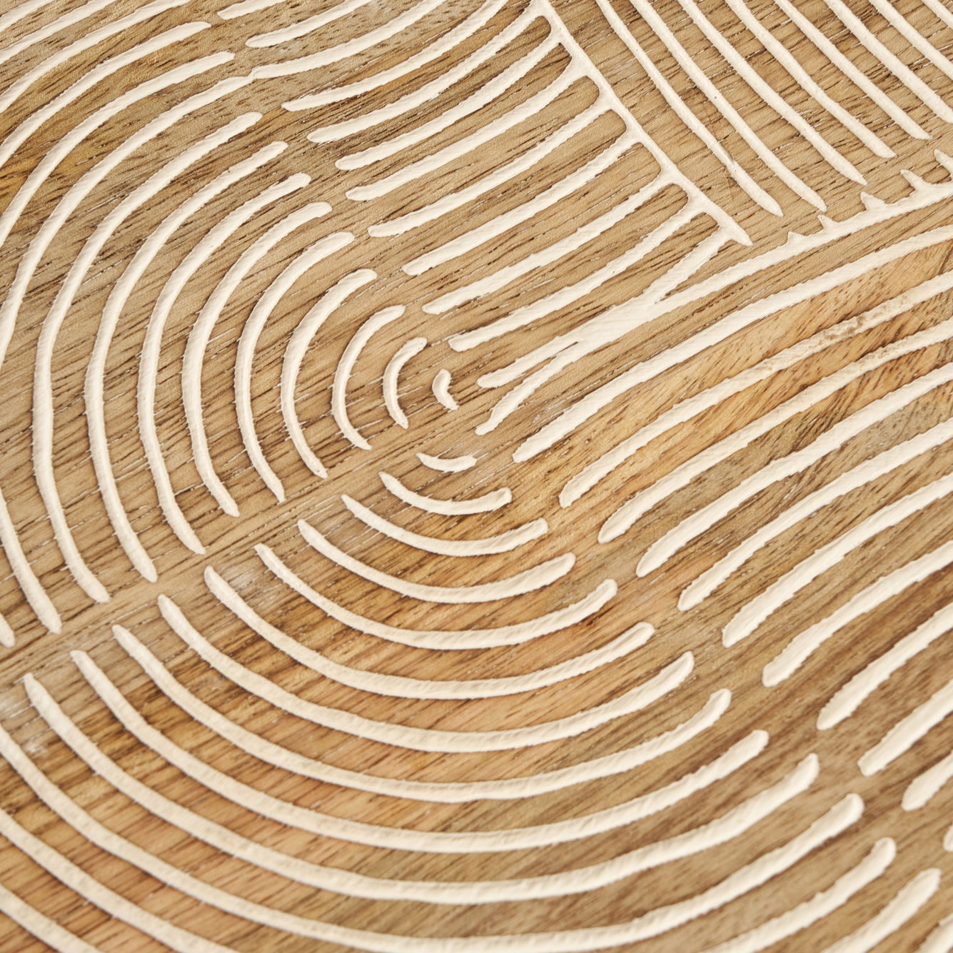 Luna Mango Wood Round Decorative Tray