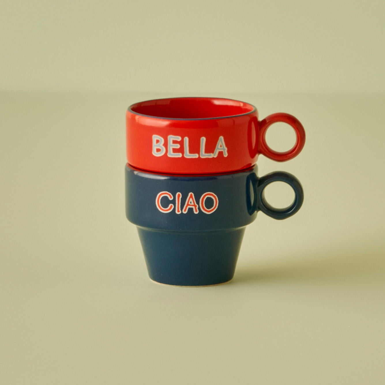 Line Ceramic Espresso Cup (Set of 2)