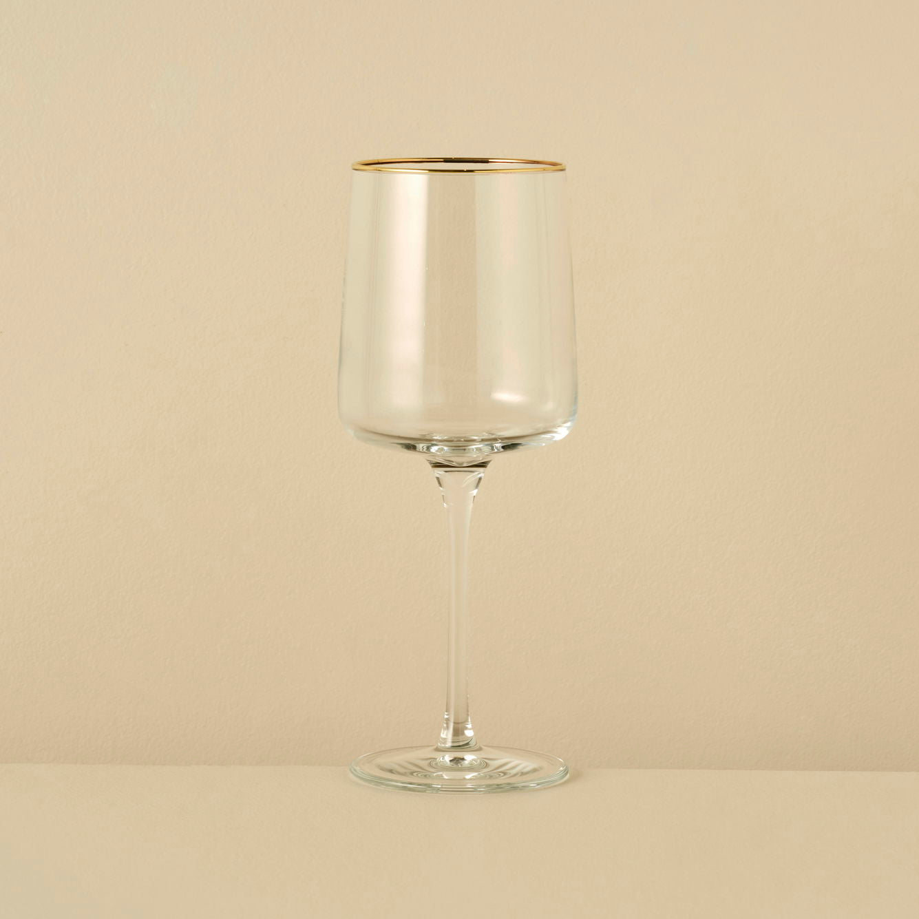 Premium Wine Glass with Silver/Gold Rim