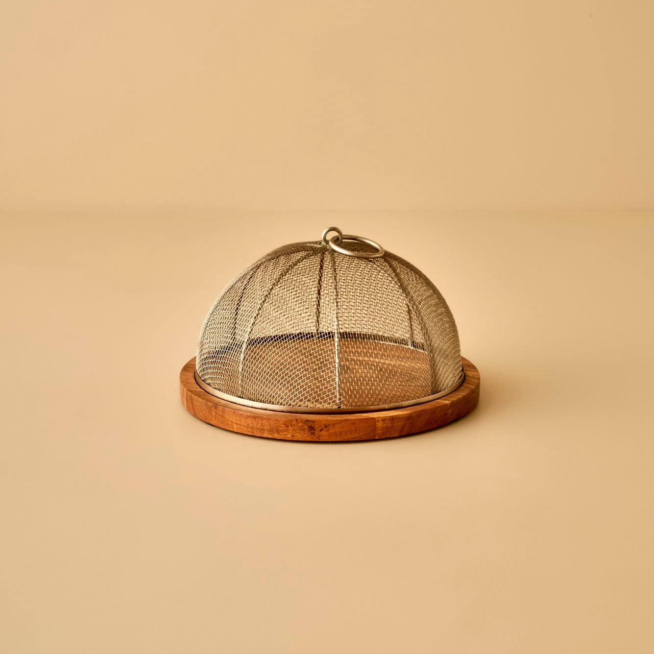 Spark Wooden Cake Stand with Dome