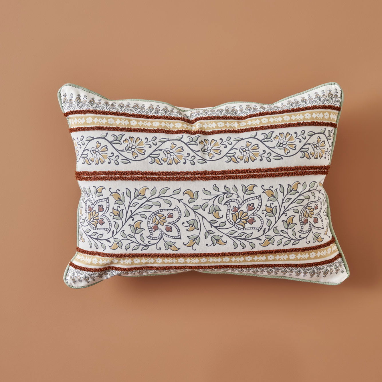 Indian Breeze Embroidered Cushion Cover