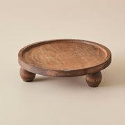 Wooden Round Serving Stand