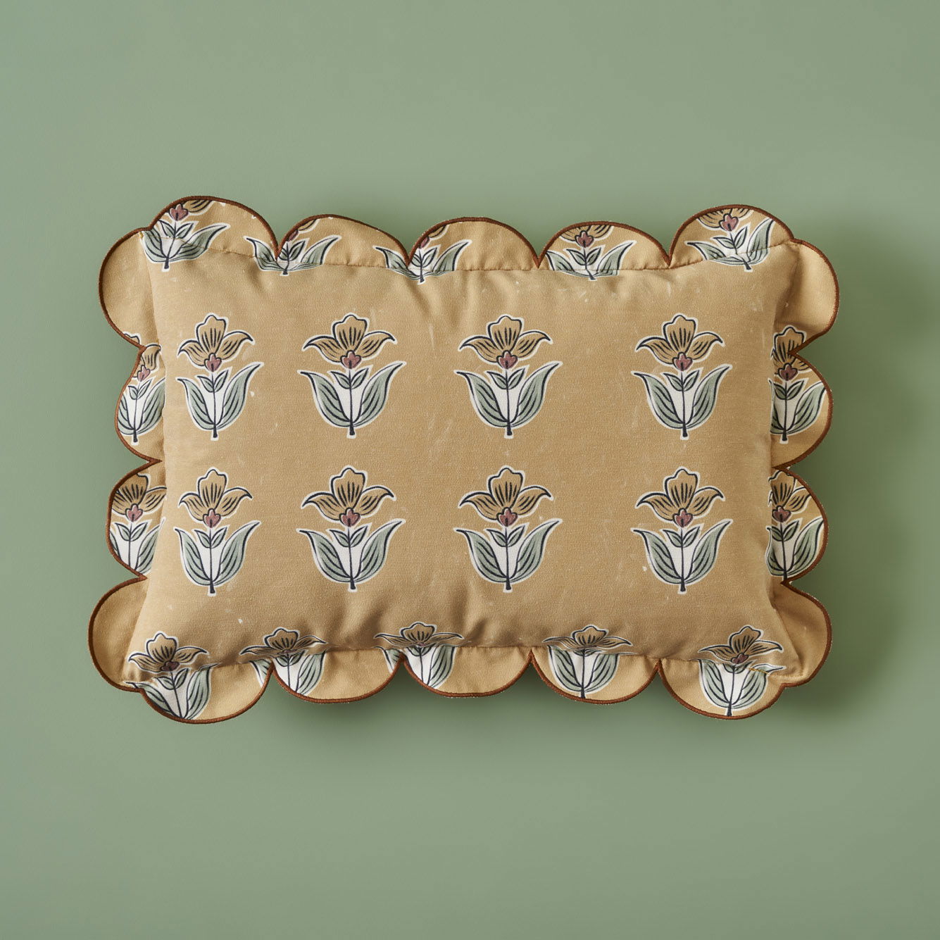 Indian Scallop Cushion Cover