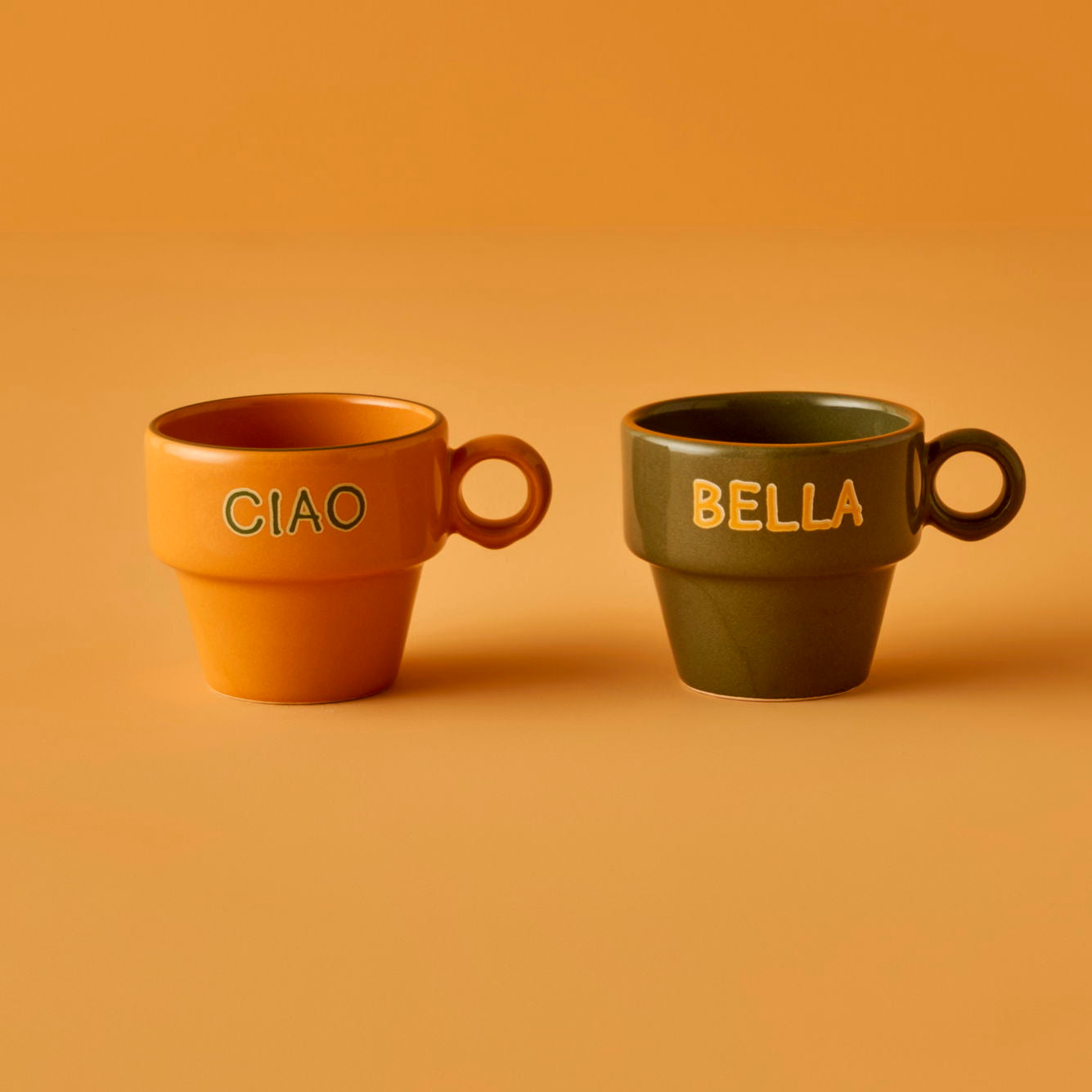 Line Ceramic Espresso Cup (Set of 2)