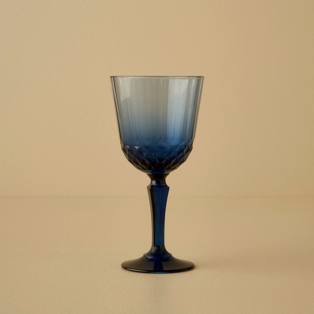 Colore Crystal Cut Wine Glass