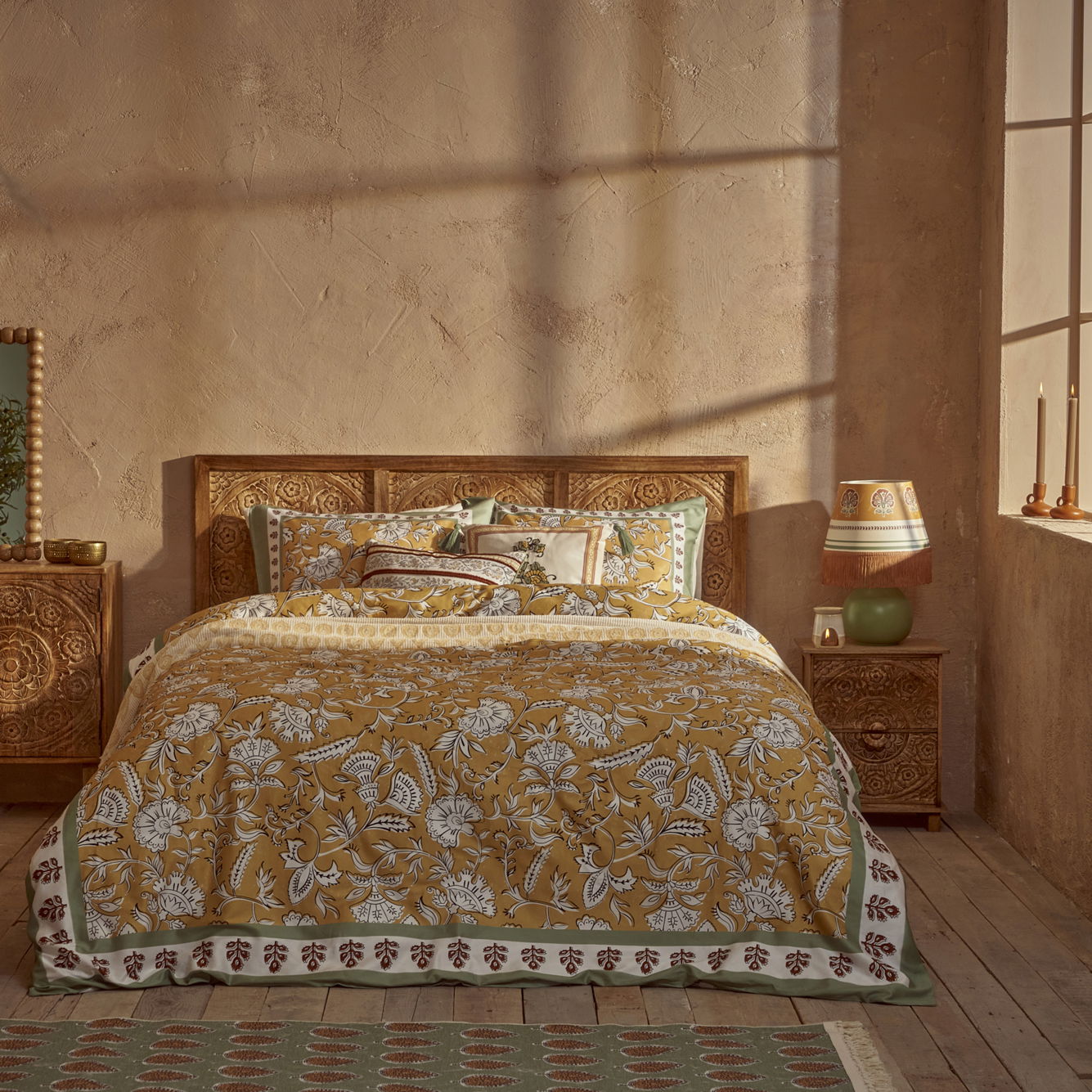 Indian Cotton Sateen Duvet Set