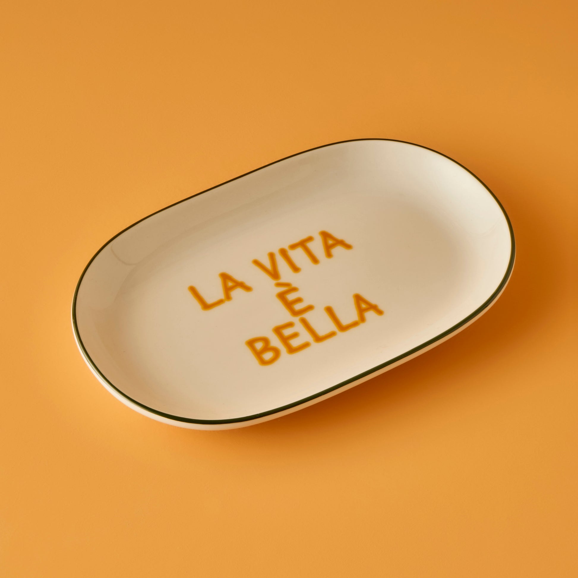 Line Oval Porcelain Serving Platter