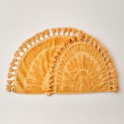 Sunshine Tasseled Cotton Bath Mat Set