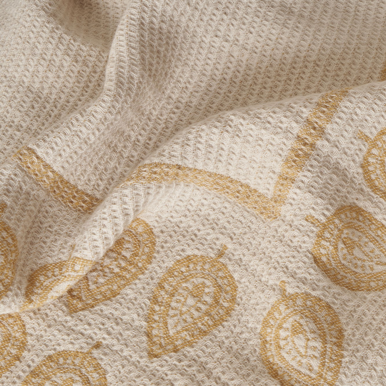 Indian Art Cotton Jacquard Coverlet with Shams