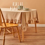 Elegance Ruffled Edge Tablecloth