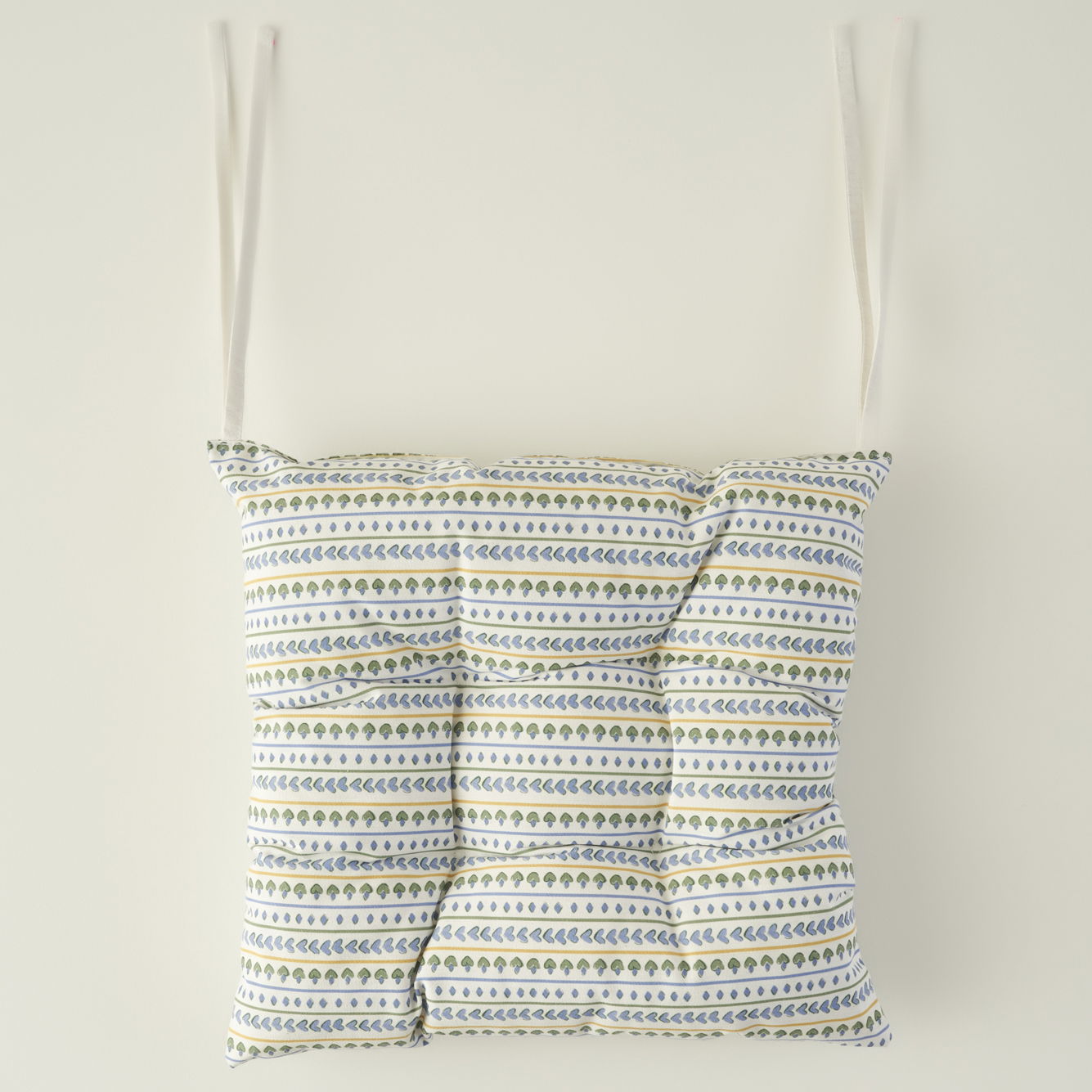 Lemoncello Striped Chair Cushion