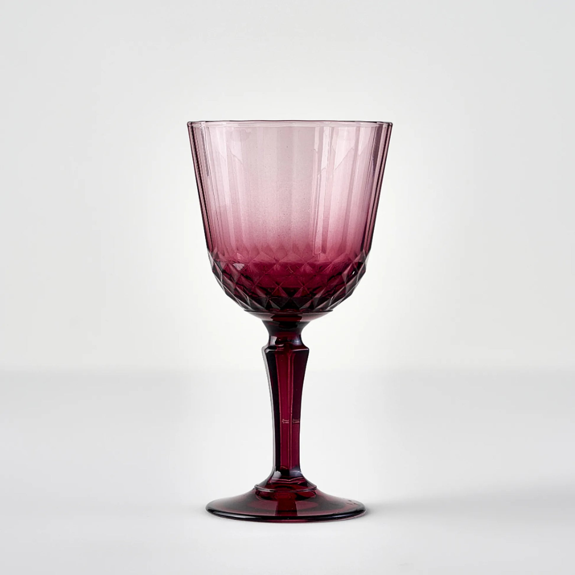 Colore Crystal Cut Wine Glass