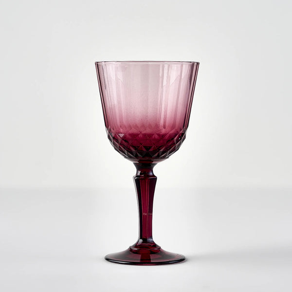 Colore Crystal Cut Wine Glass