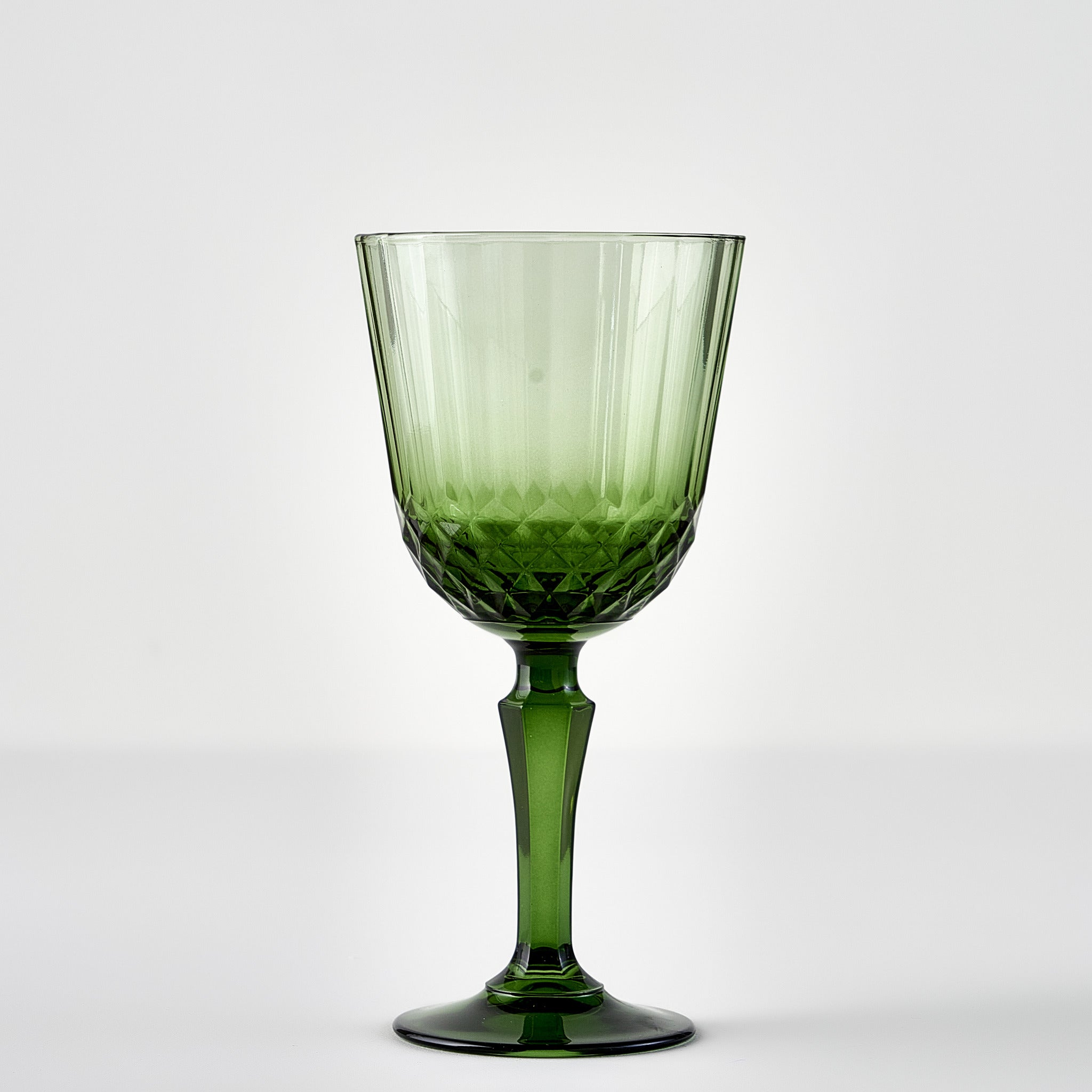 Colore Crystal Cut Wine Glass