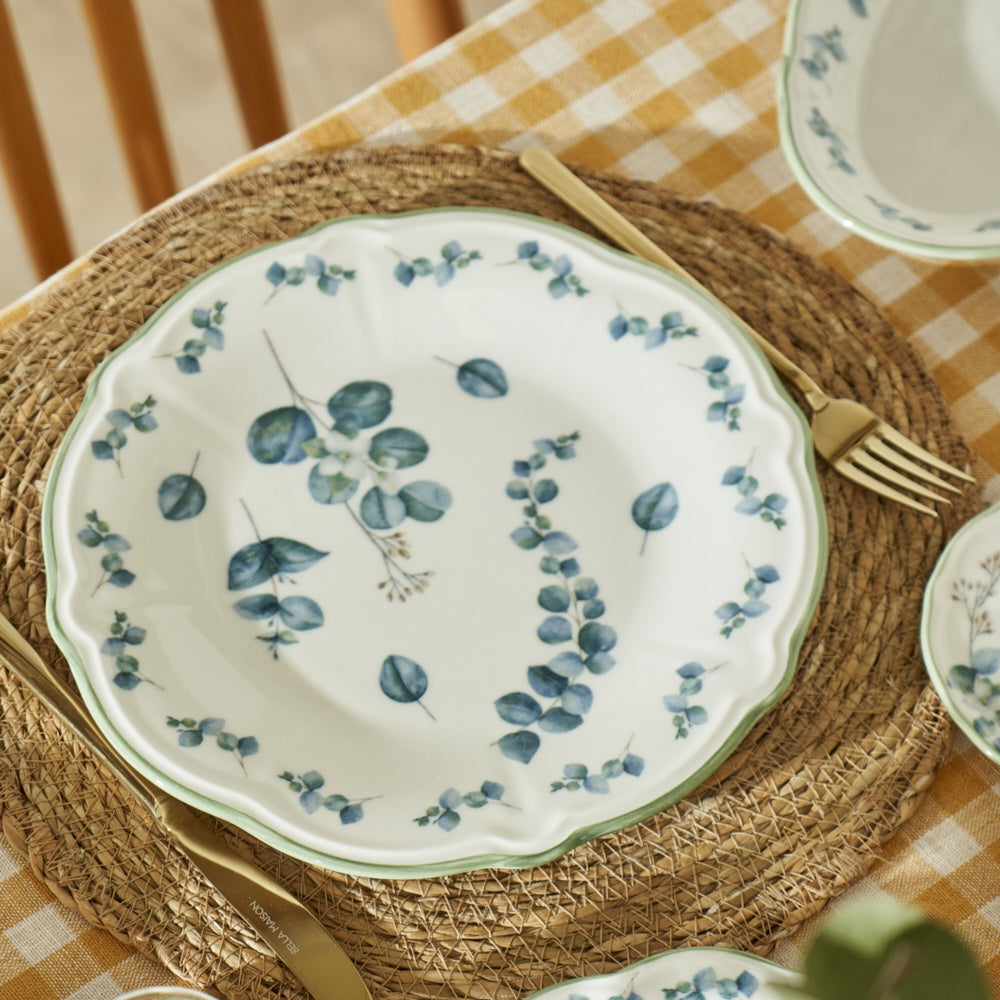 Eucalyptus 26-Piece Breakfast Set side view