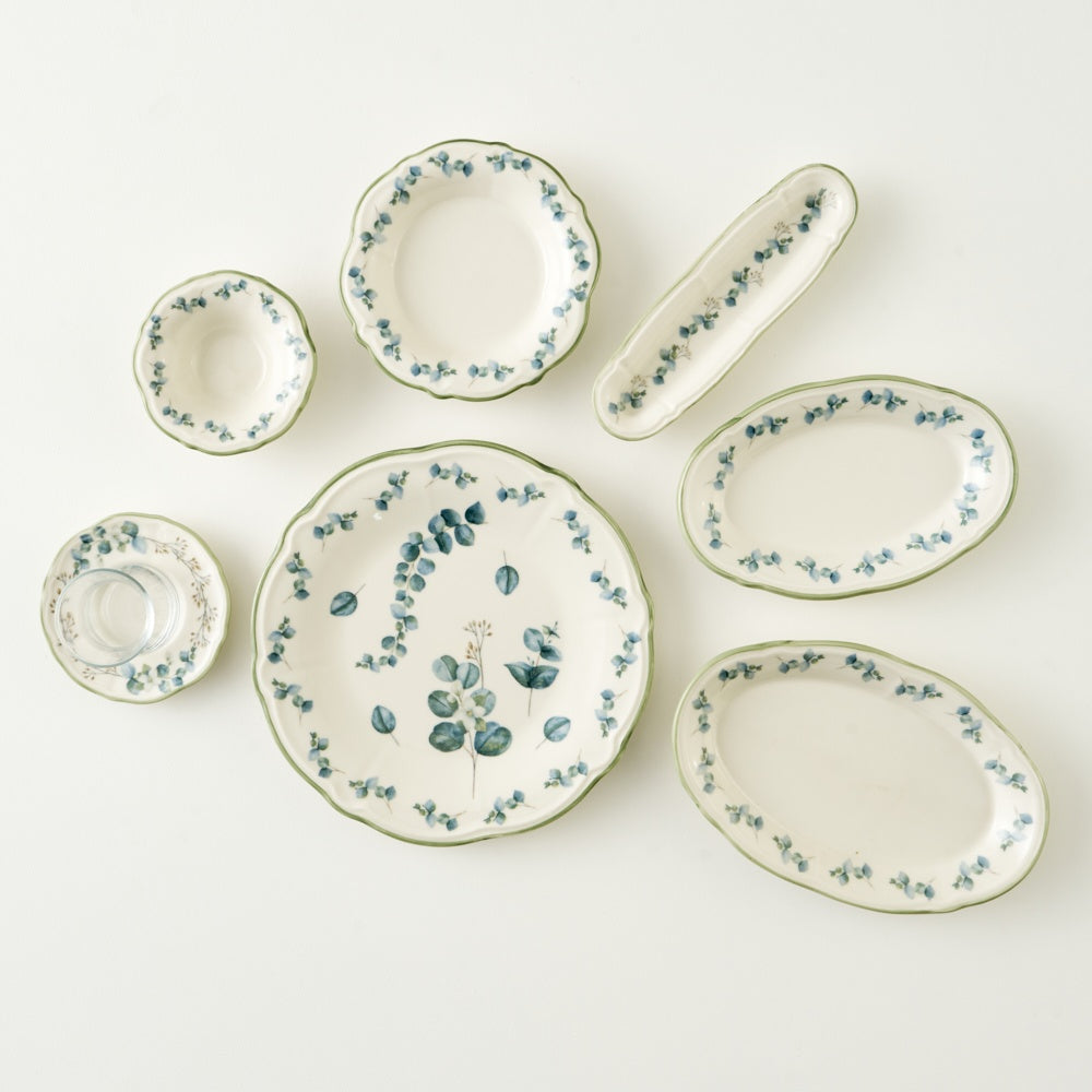 Eucalyptus 26-Piece Breakfast Set detail view