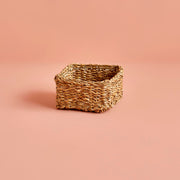 Kiara Natural Seagrass Woven Square Basket