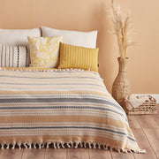 Linea Striped Bedspread with Tassels