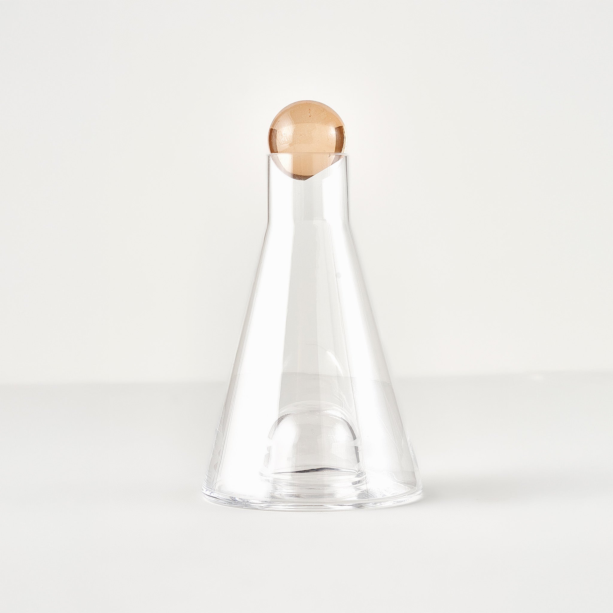 Magic Glass Carafe with Glass Sphere Stopper