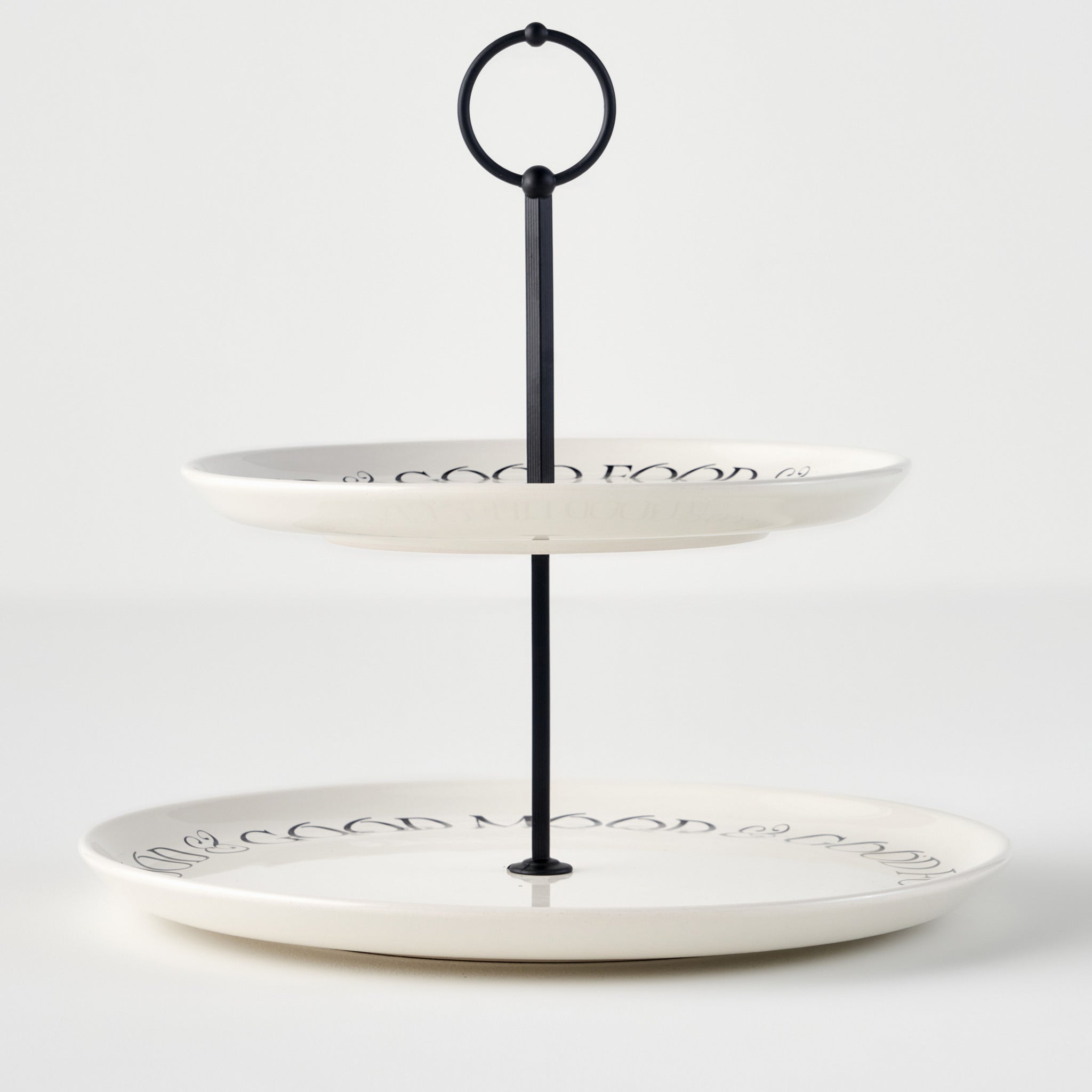 Motto 2-Tier Ceramic Serving Stand