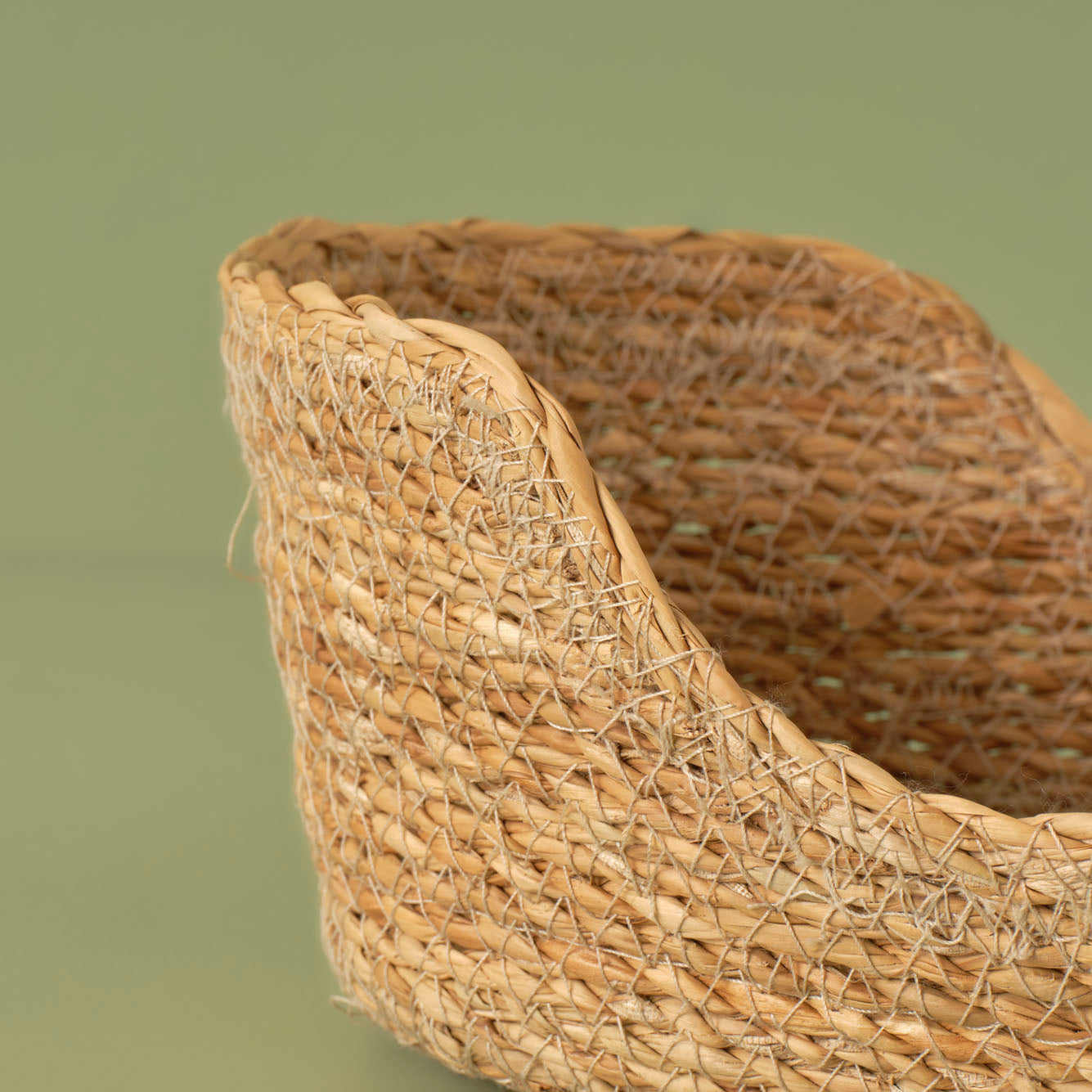 Berry Woven Natural Fiber Decorative Basket