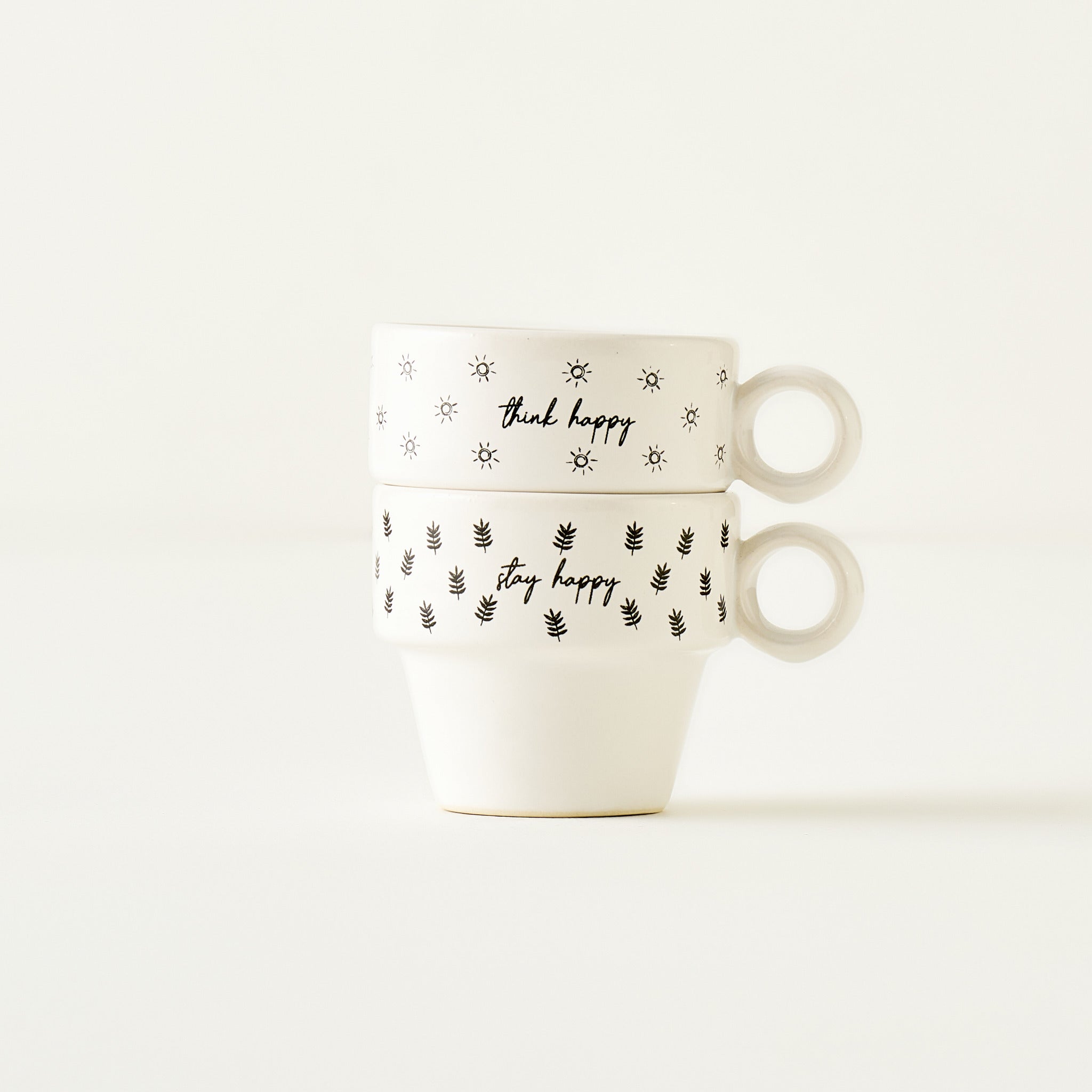 Simple Ceramic Espresso Cup (Set of 2)