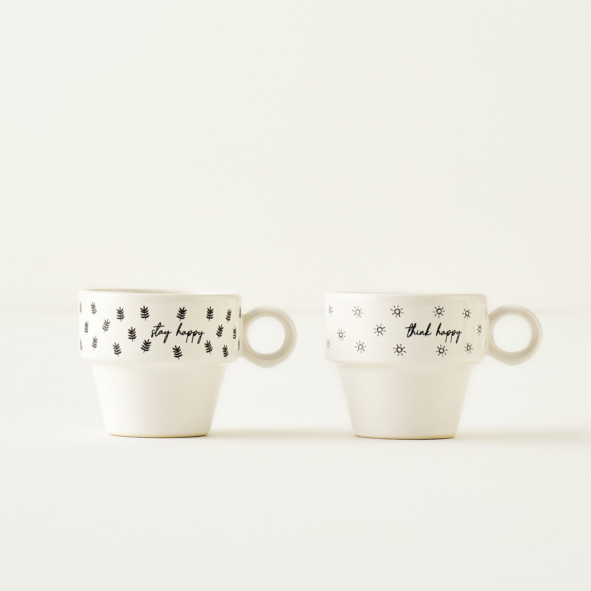Simple Ceramic Espresso Cup (Set of 2)