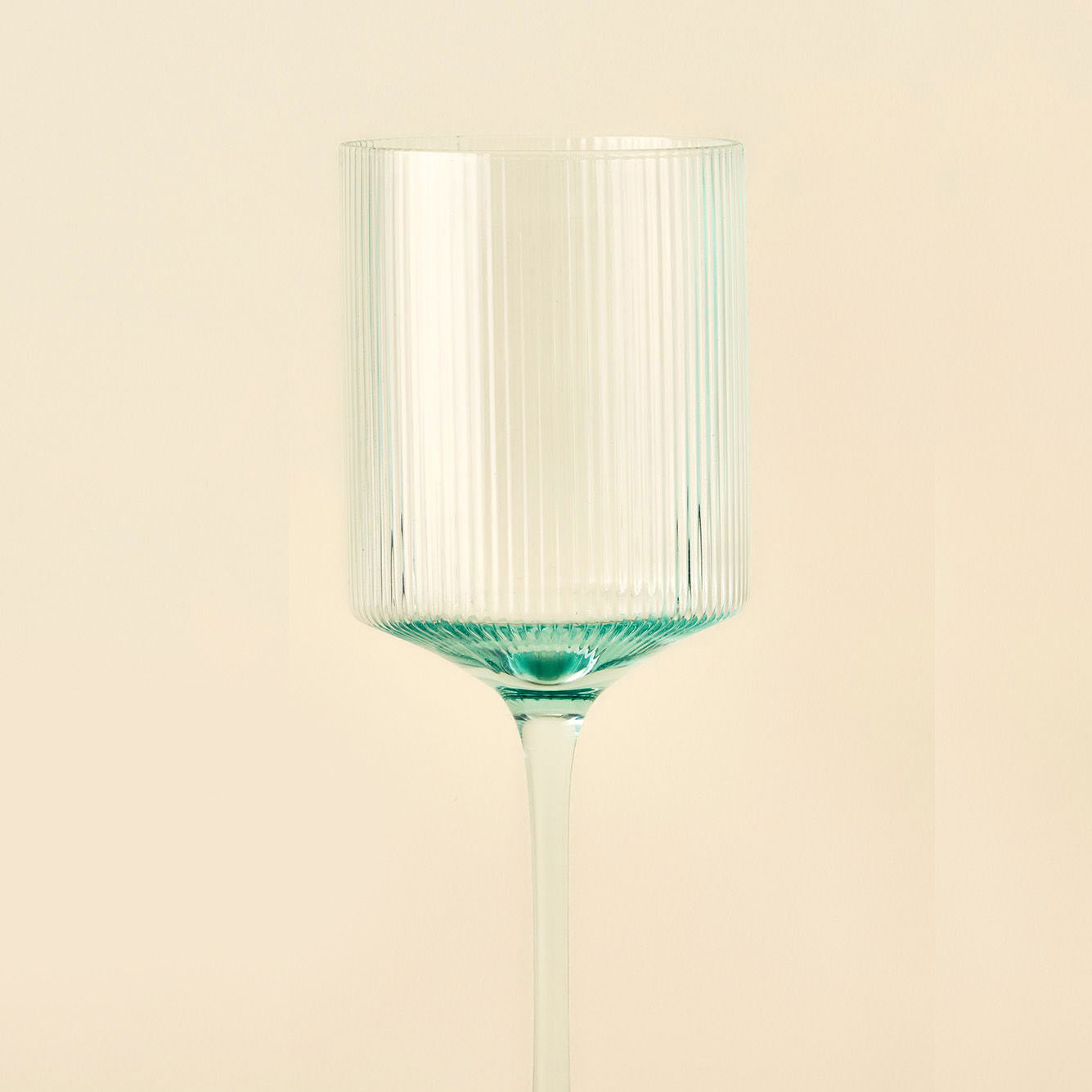Stripe Ribbed Wine Glass