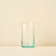 Stripe Ribbed Green Highball Glass