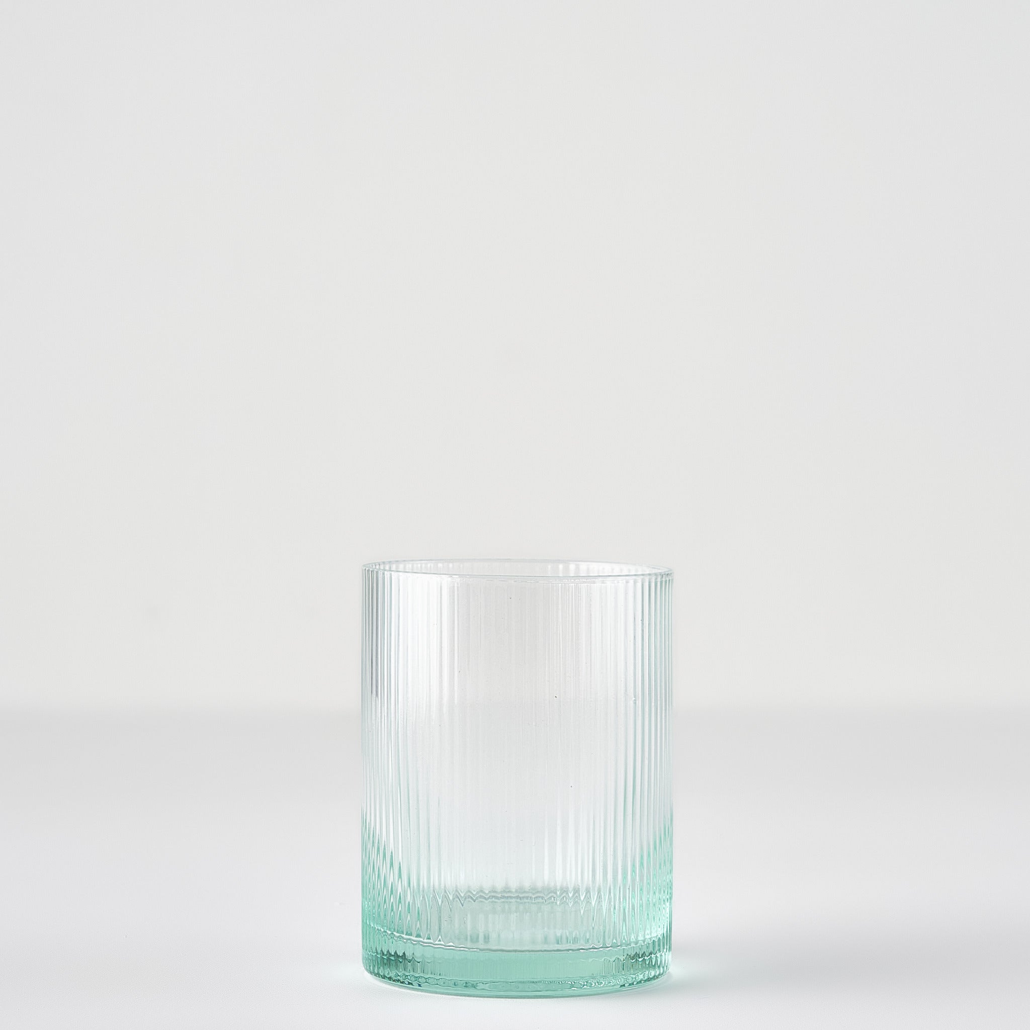 Stripe Ribbed Green Tumbler