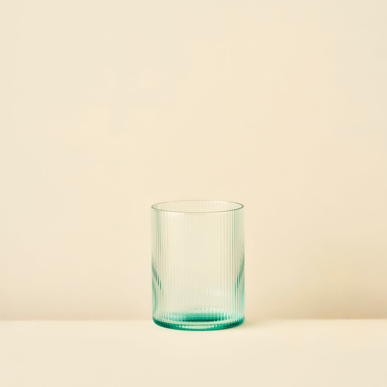 Stripe Ribbed Green Tumbler